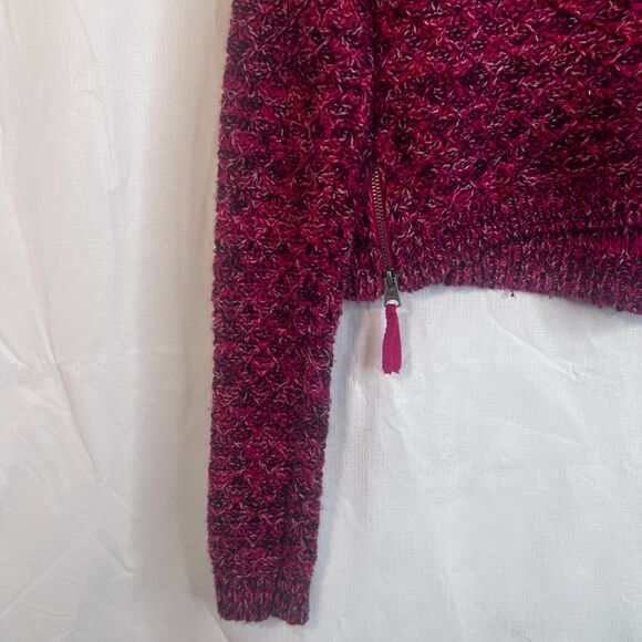 Abercrombie & Fitch Knit Cropped Sweater Size Zippers Size Small Soft & Cozy - Picture 5 of 9